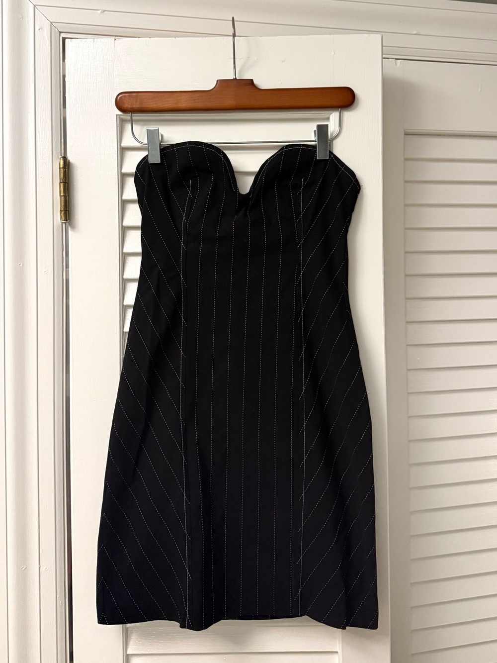 Zara pinstripe mini dress